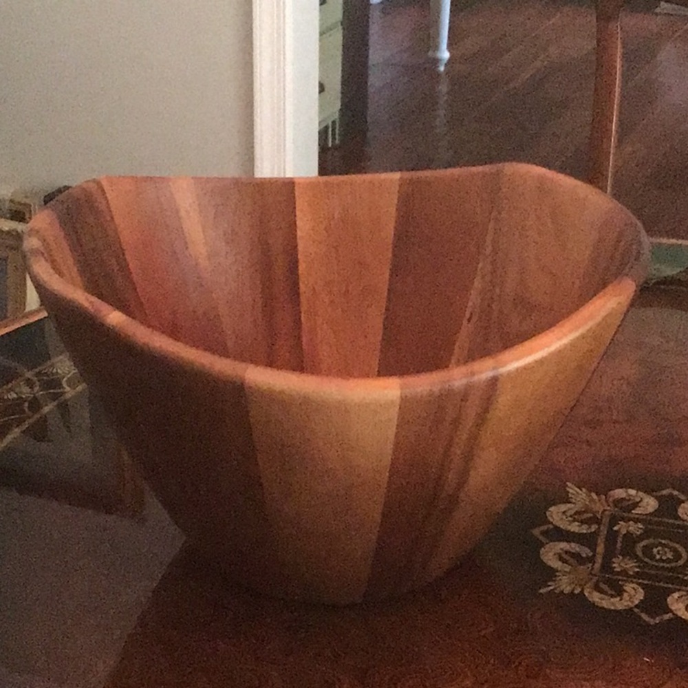 Lipped International Acacia Wooden Bowl